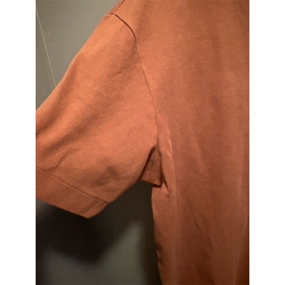 H&M T-Shirt Mens XL Maroon Crew Neck Short Sleeve Loose Fit Oversized - Picture 3 of 9